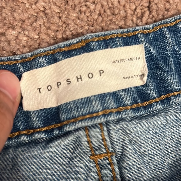 TopShop Distressed Denim Shorts - Picture 6 of 6